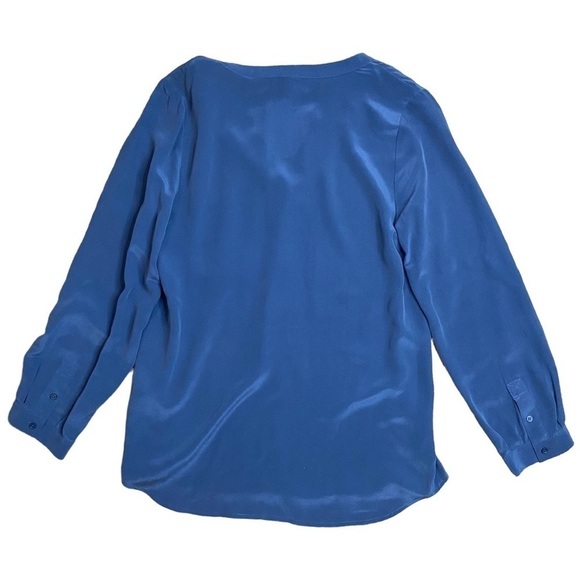 Joie Hanelli Long Sleeve Blouse in Deep Chambray - Size XS - Picture 2 of 8